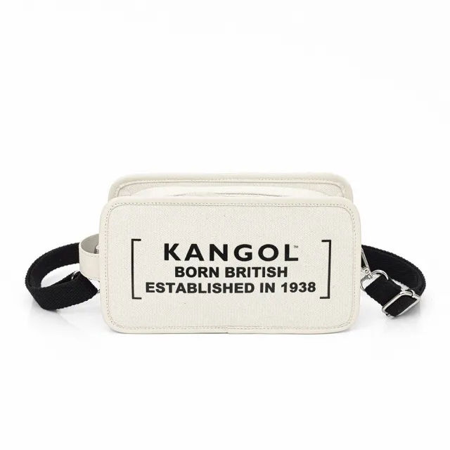 【KANGOL】KANGOL 男女 側背包 米白(6225171001)