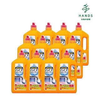 【臺隆手創館】箱購 日本WashLab超黏著水管清潔劑800g*12入(水管疏通)