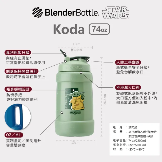 Star Wars - Koda in 2023  Blender bottle, Star wars water bottle