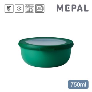 【MEPAL】Cirqula 圓形密封保鮮盒750ml-寶石綠