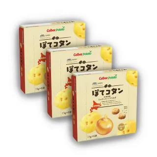 【Calbee 卡樂比】北海道洋蔥薯塊三盒組(一盒6小袋共18小袋)