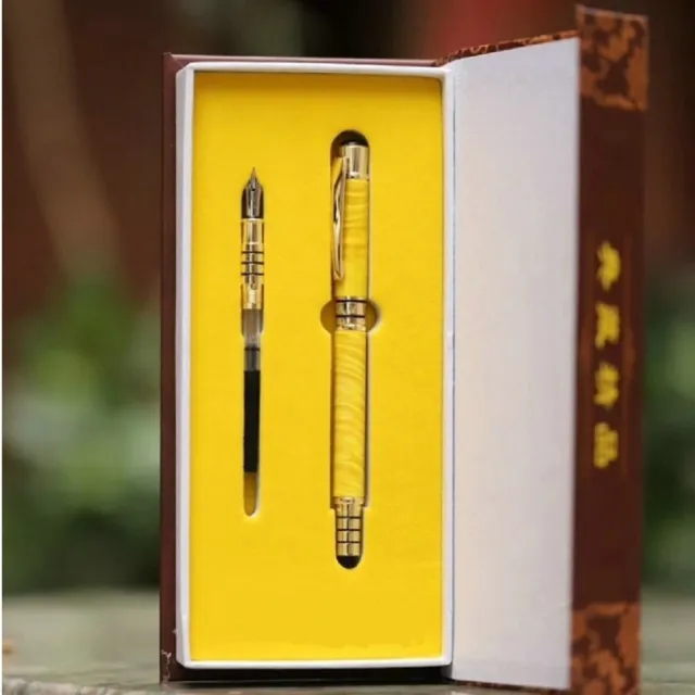 【八方開運】金絲楠鋼珠筆(附0.5和0.7mm鋼筆芯)