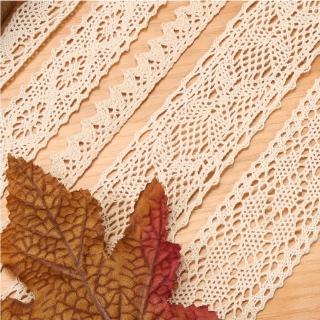 【編織輔料】棉質鏤空花邊蕾絲帶2m-2入(手工藝 手帳 DIY 裝飾 衣服 配件 鞋子 帽子 鋪料 桌巾 窗簾 手提袋)