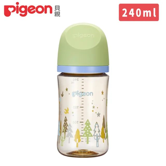 【Pigeon 貝親】第三代母乳實感PPSU奶瓶240ml(PPSU奶瓶 寬口 防脹氣孔 吸附線)