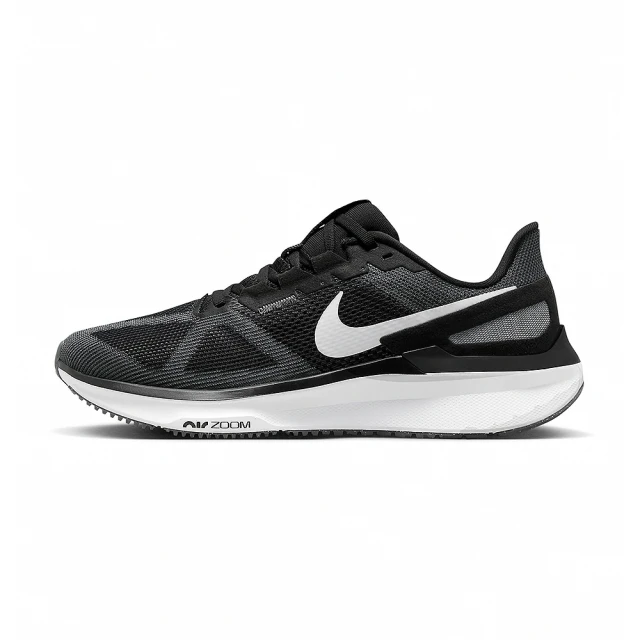 NIKE 耐吉NIKE 耐吉 Air Zoom Structure 25 男鞋 黑白色 訓練 網布 緩震 運動 慢跑鞋 DJ7883-002