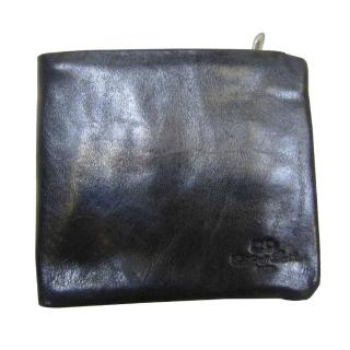 【SNOW.bagshop】短夾中性復古皮夾(三折暗釦式主袋100%進口軟質牛皮革輕巧好攜帶男女適用中性款