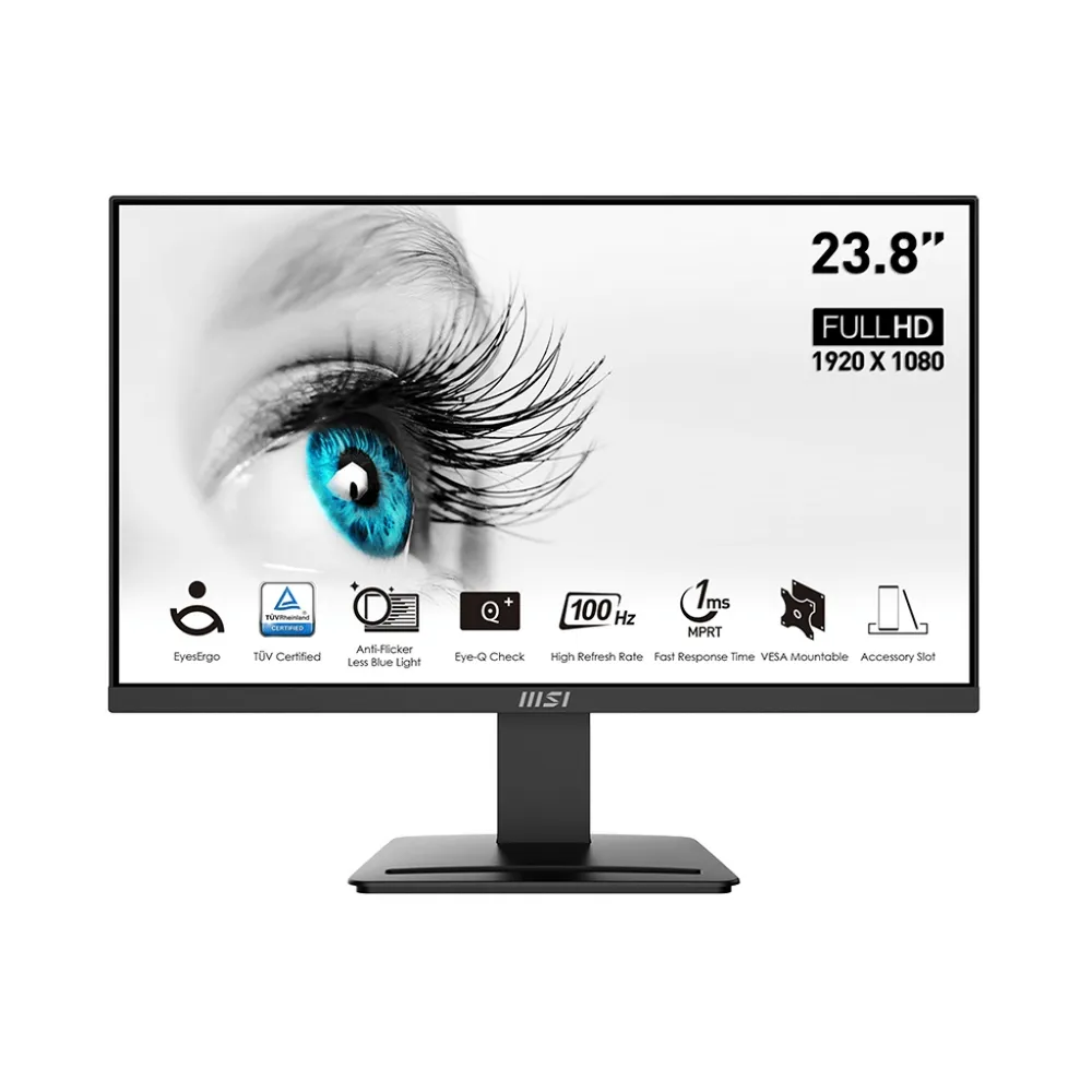 【MSI 微星】PRO MP2412 24型 VA 100Hz 美型螢幕(TUV護眼)