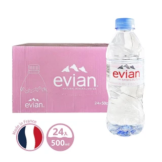 【evian依雲】法國evian天然礦泉水500mlx24入/箱