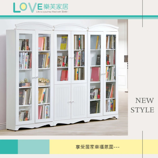 LOVE 樂芙 多瑪莎白色2.7尺雙門書櫃評價推薦