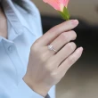 【MoonDy】S925純銀戒指 星芒戒指  1克拉鑽戒 可調節戒指 銀戒指 閨蜜戒指 鑽石戒指 飾品配件 情侶禮物
