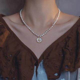 【MoonDy】包包 小香項鍊 韓國項鍊 日系項鍊 串珠項鍊 珍珠項鍊 短鍊 鎖骨鏈 氣質項鍊 小花項鍊 女生
