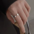 【KT DADA】純銀戒指 幾何戒指 方形戒指 情☆戒指 ins戒指 韓國戒指 個性戒指 閨蜜戒指 可調式戒指 禮物