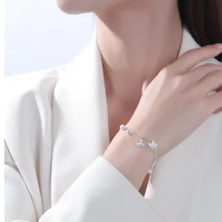 【KT DADA】交換禮物 包包 手鍊 純銀手環 銀杏手鍊 手鍊女 串珠手鍊 招財手鍊 韓國手鍊 閨蜜手環 女