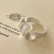 【KT DADA】戒指 女戒指 指環 純銀戒指 寬版戒指 日系戒指 疊戴戒指 造型戒指 個性戒指 可調式戒指 禮物