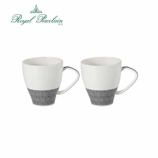 【Royal Porcelain泰國皇家專業瓷器】mono馬克杯340ml2入組(泰國皇室御用品牌)