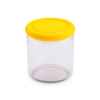 【OMADA】簡約設計密封抗菌儲存罐 黃色 0.75L(防潮罐、儲物罐、密封罐)
