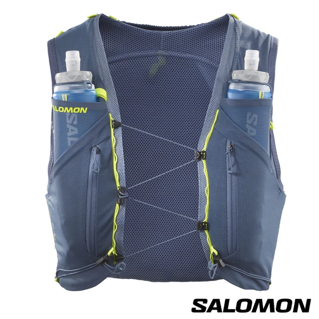salomon ADV SKIN 12 水袋背包組(白令藍/火石灰)