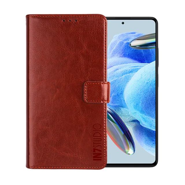 【IN7】紅米 Note 12 Pro 5G 6.67吋 磁扣側掀瘋馬紋PU皮套
