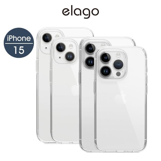 【Elago】iPhone 15 Hybrid全覆式透明手機殼