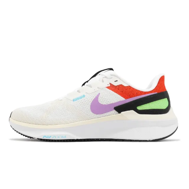 【NIKE 耐吉】慢跑鞋 Air Zoom Structure 25 SE 男鞋 白 紅 氣墊 支撐 穩定 緩震(FV4867-100)