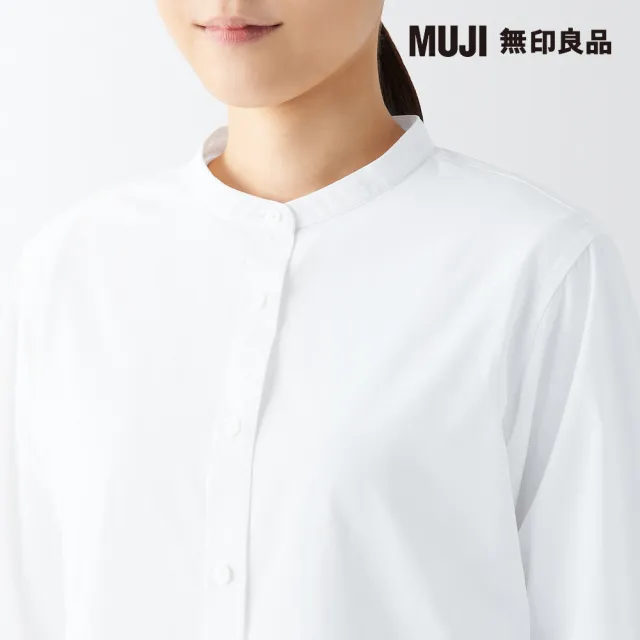 【MUJI 無印良品】女聚酯纖維彈性透氣泡泡紗法式袖長版衫(共4色)