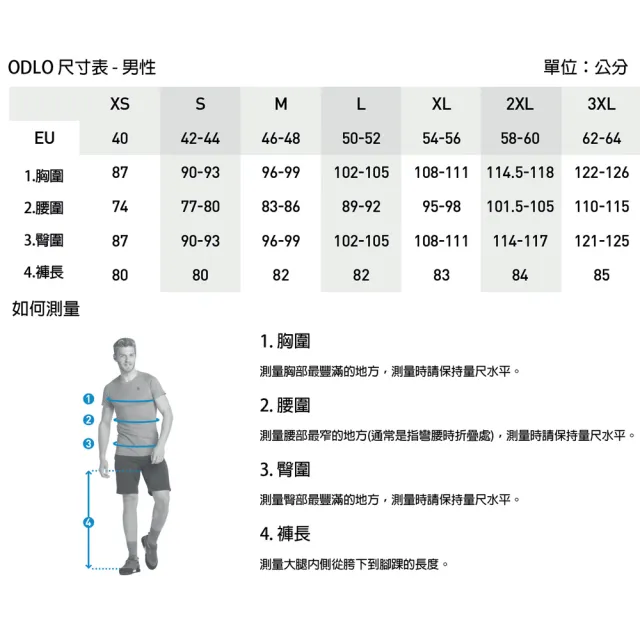 【ODLO】男 HALDEN 防潑水 休閒彈性長褲 黑(登山 露營 健行 戶外活動)