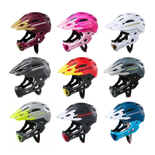 德國Cratoni 全罩式運動安全帽-經典款(兒童安全帽/競速/單車/滑步車/自行車/騎士帽/頭盔/安全護具)