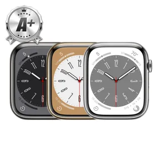 【Apple 蘋果】A 級福利品 Apple Watch S8 GPS 45mm 鋁金屬錶殼(副廠配件/錶帶顏色隨機)