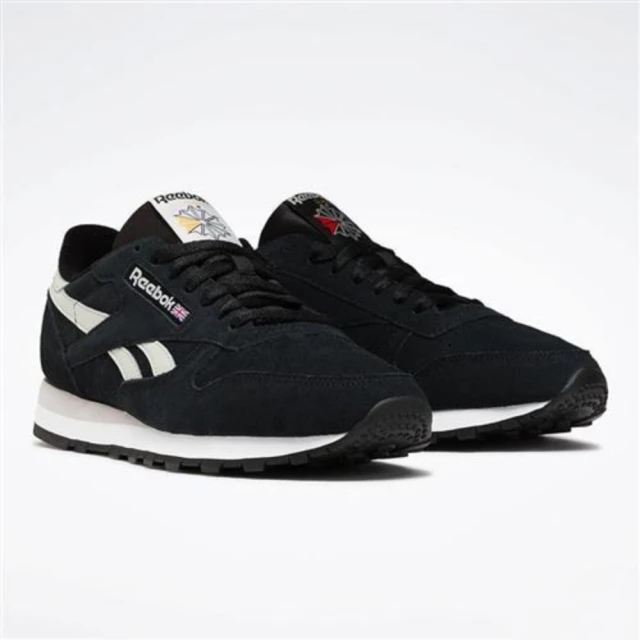 REEBOK 休閒鞋 男鞋 運動鞋 麂皮 CLASSIC LEATHER 黑 100032774