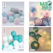 【MY LIFE 漫遊生活】售完不補-溫馨浪漫LED裝飾棉線球燈-20球(聖誕生日節慶布置/燈串)