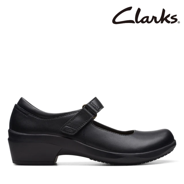 Clarks 女鞋 Talene Ave 魔鬼氈設計霧面厚底