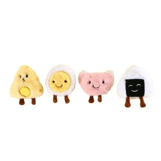 【PETA】寵物貓薄荷鈴鐺毛絨玩具*4入(安撫幼貓/自嗨/發聲玩具/貓咪用品/互動益智)