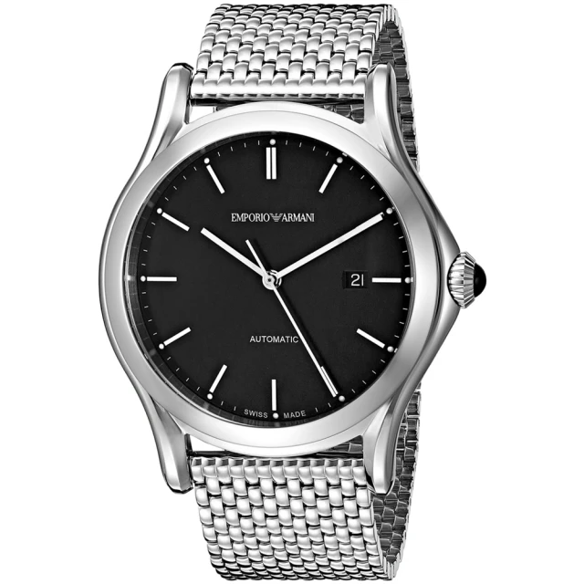 EMPORIO ARMANI 亞曼尼 官方授權E1 男 時尚機械男腕錶 錶徑42mm-贈高檔6入收藏盒(ARS3005)