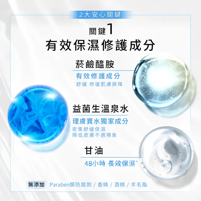 【理膚寶水】修復保濕雙星組★B5 瞬效全面修復精華 30ml+多容安舒緩濕潤乳液40ml(B5繃帶精華/安心乳液)