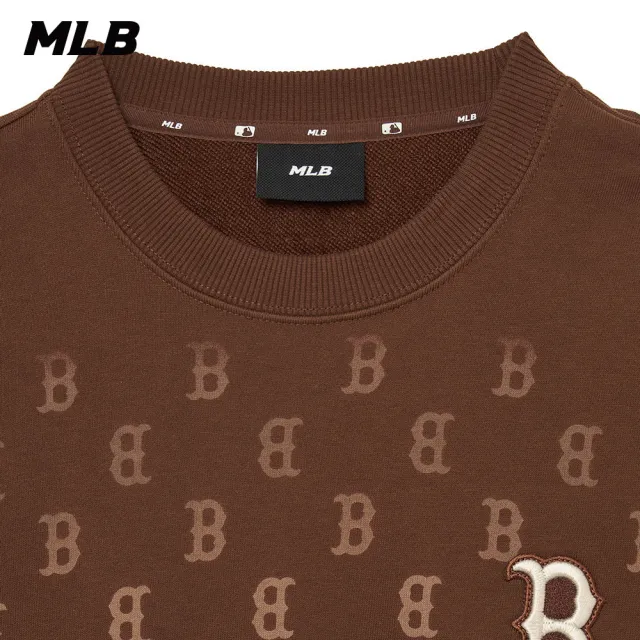 【MLB】長袖大學T MONOGRAM系列 波士頓紅襪隊(3AMTM1334-43BRD)