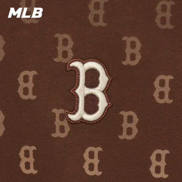 【MLB】長袖大學T MONOGRAM系列 波士頓紅襪隊(3AMTM1334-43BRD)