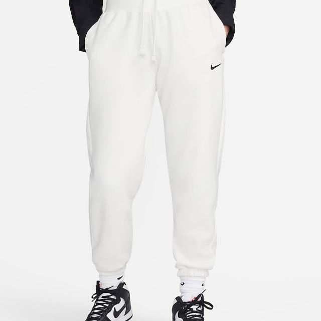 【NIKE 耐吉】NSW PHNX FLC HR OS PANT 女款 休閒 運動 針織長褲 米白(DQ5888133)