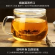 【JOHN HOUSE】帶蓋透明泡茶杯 高硼矽玻璃 沖茶器 沖泡壺 玻璃杯 茶壺(350ml)