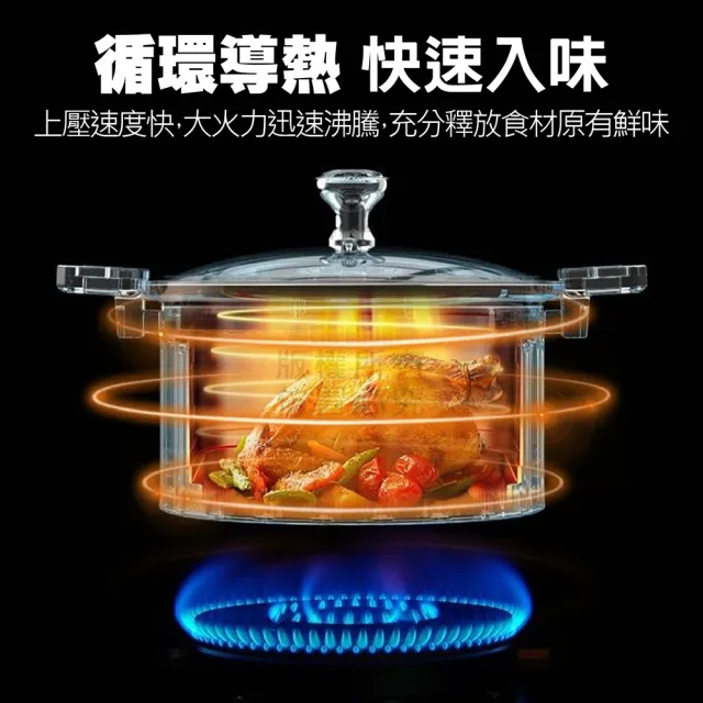 【GER 泰】大容量琺琅微壓鍋8L(不粘鍋/湯鍋/琺瑯鍋)