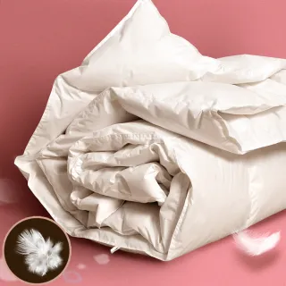 【田中保暖】單人加大5x7尺 星級飯店專用 100%水鳥羽絨被 特選羽絨 舒適服貼 台灣製 冬被(蓬鬆溫暖)