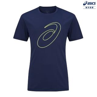 【asics 亞瑟士】短袖上衣 男款 跑步 上衣(2011C975-400)