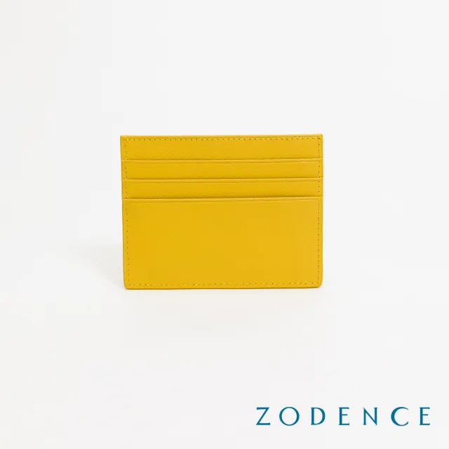 【ZODENCE 佐登司】LIZ進口牛皮輕薄卡片夾(黃)