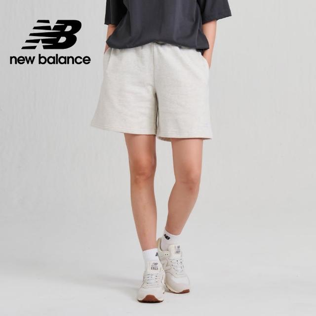 【NEW BALANCE】NB 鬆緊口袋休閒短褲_女性_花灰色_AWS33500SAH(亞版 版型正常)