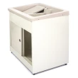【Aaronation 愛倫國度】新型推門式雙槽塑鋼洗衣槽(GU-A1003)