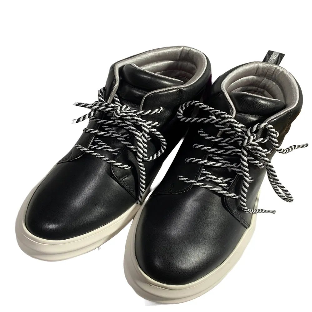 【MMHH】二截中筒靴 短筒靴 - 黑色(真羊皮 柔軟舒適 好好穿)