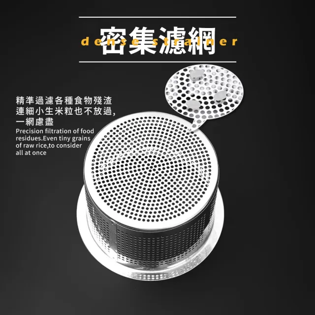 【水槽用品】304不鏽鋼水槽過濾提網-2入(防堵 防蟑 菜渣 廚房 流理台 排水孔 濾網)