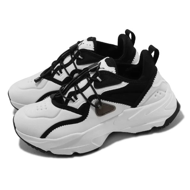 PUMA 休閒鞋 Orkid Sandal Wns 女鞋 白 黑 厚底 增高 套入式 運動鞋(388968-03)