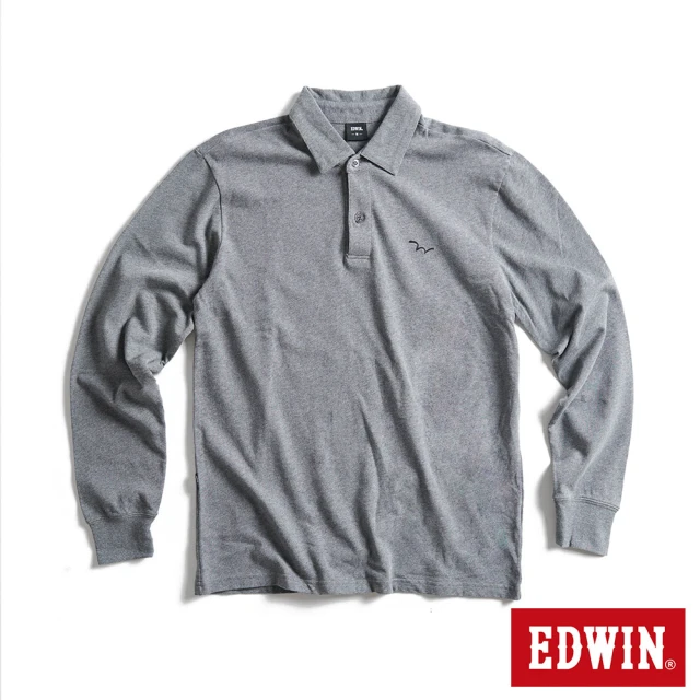 EDWIN 男女裝 東京散策系列 EDWIN之星連帽長袖T恤