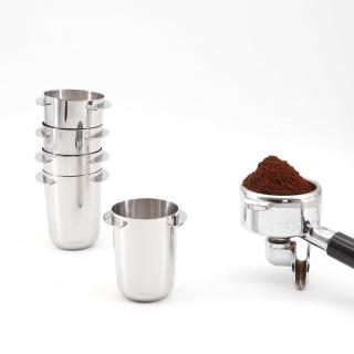 【Minos】磨豆機接粉杯 54/58mm 銀色款(扣於義式把手 可堆疊省空間)
