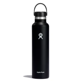 【Hydro Flask】24oz/709ml 標準口提環保溫杯(時尚黑)(保溫瓶)